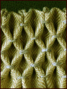 Apron Smocking detail.