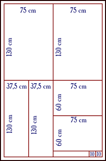 Camicia cutting diagram