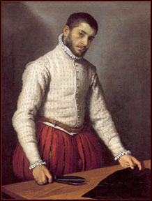 Portrait of a Man (The Tailor) by Giovanni Battista Moroni; 1565-68